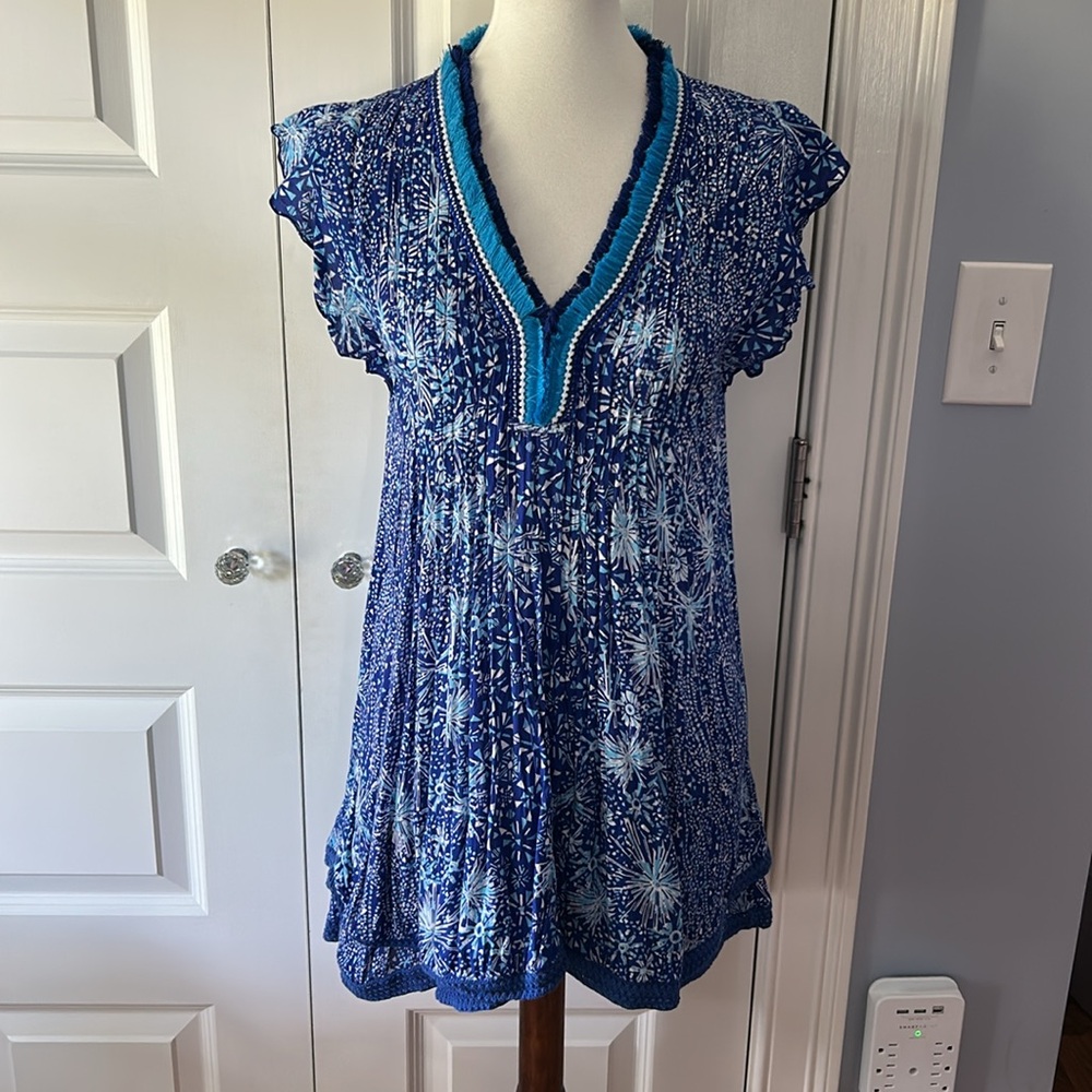 EUC Poupette St Barth Sasha Mini Dress in Starburst Size Small